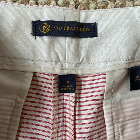 Outback Red NWOT Pink and White Pin-Striped Women’s Shorts - Picture 3 of 11